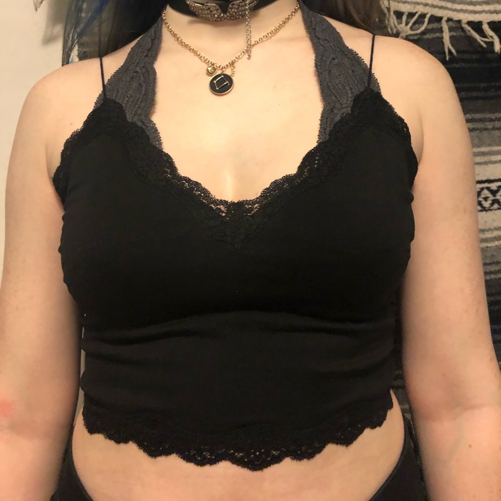 Black tank top